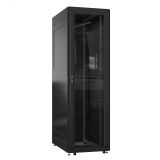 Шкаф серверный 42U 800х1000 передняя дверь: стекло IP41. задняя дверь: одностворчатая глухой металл IP51. боковые панели: глухой металл. цвет: черный RAL9005  EX 8042.9121 SYSMATRIX