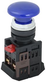 Кнопка AEA-22 Гриб синяя без подсветки 1з+1р BBG30-AEA-K07 IEK