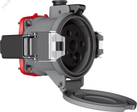 Механизм розетки 400A, 380-440V, 3Р+Е+2 доп.      контакта IP67, DS4 00-00020459 Marechal