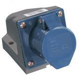 Розетка кабельная 32А 2Р+E IР44 на поверхность 250В 123 PSR11-032-3 IEK