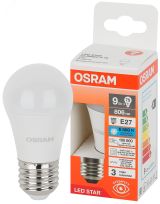 Лампа светодиодная LED Star Шарообразная 9Вт (замена 75Вт), 806Лм, 6500К, цоколь E27 OSRAM 4058075696686 LEDVANCE