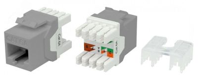 Вставка Keystone Jack RJ-45(8P8C)категория 6a(10G)тип 180 432647 Hyperline
