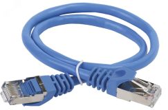 Патч-корд категории 6 FTP PVC 0.5м синий PC03-C6F-05M ITK