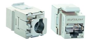 Модуль розеточный Keystone категории 6A FTP 1xRJ45 прямой совместим с Q-Tool 16B-EA-07SL Eurolan