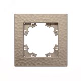 Рамка фактурная 1 пост UNIVersal серия Афина шампань (еврослот) A10053-Br UNIVersal