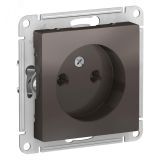 Розетка ATLASDESIGN без заземления 16А механизм мокко ATN000641 Systeme Electric