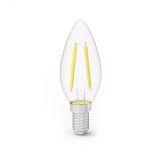 Лампа светодиодная филаментная LED 7 Вт 550 лм 2700К AC185-265В E14 свеча теплая (промоупаковка 3 лампы) Black Filament Gauss 103901107T GAUSS