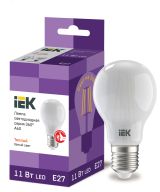 Лампа светодиодная A60 груша матовая 11Вт 230В 3000К E27 серия 360° IEK LLF-A60-11-230-30-E27-FR IEK