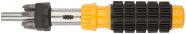 Отвертка реверсивная, 6 CrV бит, желтая ручка с антискользящей накладкой 56295 FIT