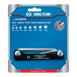Набор Г-образных TORX, T9-T40, складные, 8 предметов 20308PR King Tony