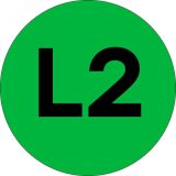 Наклейка L2 d=20мм PROxima an-2-15-1 EKF