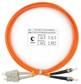 Шнур оптический duplex 2м SC-ST 62,5/125 мм LSZH 7630c Cabeus