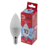Лампа светодиодная E14 10 Вт свеча нейтральный белый свет RED LINE LED B35-10W-840-E14 R Е14 / ЭРА Б0049642 ЭРА