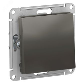Переключатель одноклавишный ATLASDESIGN схема 6 10АХ механизм сталь ATN000961 Systeme Electric