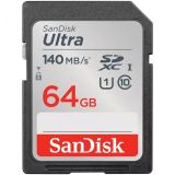 Карта памяти 64GB SD Ultra UHS I, SDXC, 140 МБ/с, Class 10 157929 SanDisk