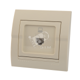 DERIY Розетка RJ45 крем 702-0303-139 Lezard