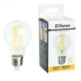 Лампа светодиодная LED 20вт Е27 теплый FILAMENT 38245 FERON