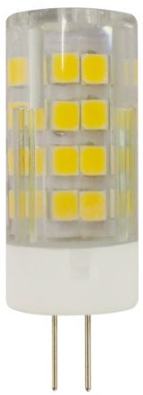 Лампа светодиодная LED JC-3,5W-220V-CER-827-G4 (диод, капсула, 3,5Вт, тепл, G4) (100/1000/30000) Б0027855 ЭРА