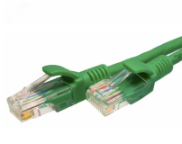 Патч-корд U/UTP Cat.5e 4x2х26AWG (7x0.16mm) Cu PVC зеленый 5м 10-0120 SUPRLAN