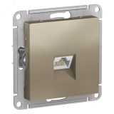 ATLASDESIGN РОЗЕТКА компьютерная RJ45, кат. 6A, механизм, ШАМПАНЬ ATN000586 Systeme Electric