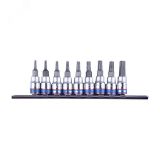 Набор торцевых насадок 1/4', TORX, Т8-Т40 мм, L = 37 мм, 9 предметов 2109PR King Tony