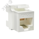 Модуль Keystone RJ45 CAT5E неэкр180 градусов белый RNK5EU180WH DKC