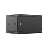 Шкаф настенный телекоммуникационный W 18U 600х600х964мм, 2 профиля 19, дверь сплошная металл, боковые стенки съемные, разобранный, черный RAL 9005 УТ000100421 NTSS