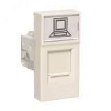 Розетка RJ45, категории 5e (ширина 1 модуль) E1MK015E-135-10 EKF