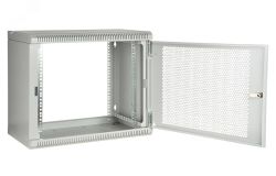 Шкаф настенный разборный 19д9U(600x550) дверь перфорированная 130411-00559 ССД