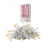 Гирлянда светодиодная нить DC-G01-80Y, 80 желт. LED, 7.8 м., 8 реж., 3xAA 5047730 JazzWay
