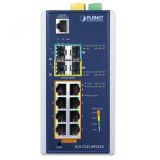 Коммутатор управляемый L3 PoE 8 портов 10/100/1000 Мб/с 4хSFP, 1xRS232, 240 Вт 1000459290 PLANET
