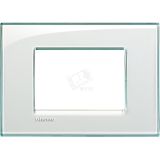 LivingLight Рамка прямоугольная 3 поста Морская вода LNA4803KA BTicino