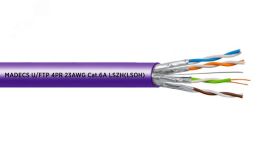 Витая пара U/FTP 4PR 23AWG Cat.6А LSZH(LSOH) экранированная с ограниченным выделением дыма(DCM Test Report) 700661R ЕКС