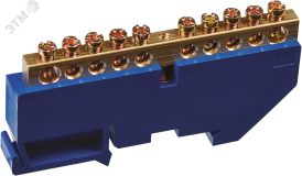 Шина нулевая на DIN-изол NBB-M69-10D/B 17290 Navigator Group