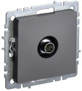 BRITE Розетка TV оконечная РТВ11-0-БрС сталь BR-A10-O-K46 IEK