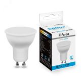 Лампа светодиодная LED 7вт 230в GU10 дневная 25291 FERON