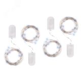 Гирлянда светодиодная Роса DC-G05-20WS4, комплект 4 шт., бел., 20 LED, 2xCR2032 5048072 JazzWay