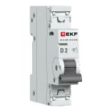 Автоматический выключатель 1P 2А (D) 4,5kA ВА 47-63N EKF PROxima M634102D EKF