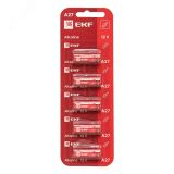 Батарейка алкалиновая типа А27 для сигнализаций блистер 5шт. A27-BL5 EKF