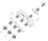 Делитель ТВ D-F-SAT-03 3 ответвления под F разъём 5-2500 МГц Б0048327 ЭРА