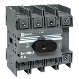 Рубильник 40A 4P c рукояткой управления для прямой установки TwinBlock EKF tb-40-4p-f EKF