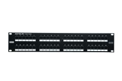 Панель коммутационная категория 5е UTP 19', 2U, 48хRJ45, 568A/В, черная 27B-U5-48BL Eurolan