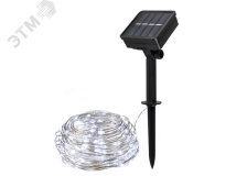 Солнечная светодиодная гирлянда SLR-G03-100W нить, хол. бел. 100 LED ФАZА 5033313 JazzWay
