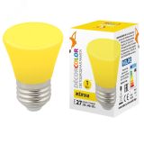 Лампа декоративная светодиодная Форма LED-D45-1W/YELLOW/E27/FR/С BELL Колокольчик матовая Цвет желтый Картон UL-00005641 Uniel