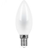 Лампа светодиодная LED 9вт Е14 белый матовая свеча FILAMENT 25957 FERON