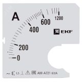 Шкала сменная для A721 600/5А-1,5 PROxima s-a721-600 EKF
