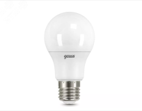 Лампа светодиодная LED 10 Вт 860 лм 4100К AC/DC12-36В E27 А60 (груша) нейтральный Низковольтная Black 202502210 GAUSS