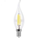 Лампа светодиодная LED 9вт Е14 белый свеча на ветру FILAMENT 25962 FERON