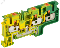 Колодка клеммная CP-MC-PEN земля 3 вывода 10мм2 IEK YCT22-03-3-K52-010 IEK