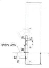 Опора ОП1ф-3,2-108/76/г-(К170-130-4х14)-ц В00001430 ПереСвет